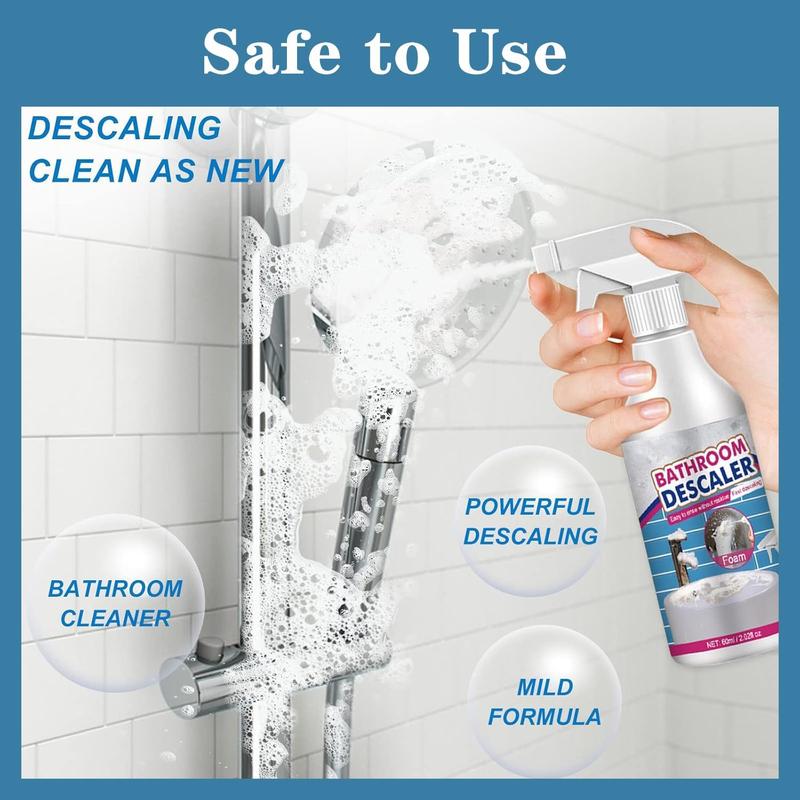 Stubborn Stains Cleaner, Multipurpose Bathroom Foam Cleaner, Bathroom Descaler Cleaner, Descaler To Tile Faucet Remover