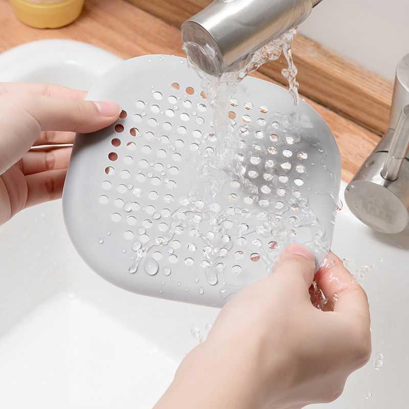 Silicone Shower Drain Hair Catcher, Bathtub Hair Catcher, Shower Drain Cover, Bathroom Accessories