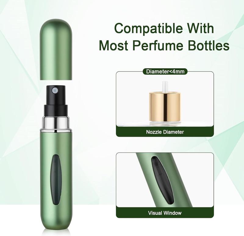 Perfume Travel Refillable Cologne Atomizer, Pocket Perfume Fill from Bottom and Portable Cologne Sprayer, Mini Perfume Refillable Bottle, Traveling Perfume Transfer Bottle for Traveling