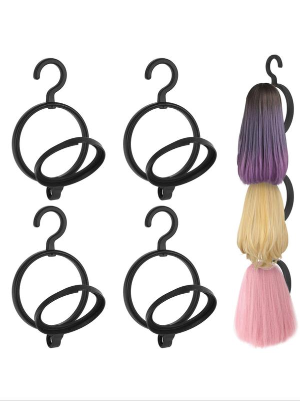 Spring Basic Solid Color Multi-functional Hair Wig Hooks for Women & Men, Professional Simple Foldable & Easy Carry Wig Storage Hanger for Daily Use, Door Back Shelf Hanger