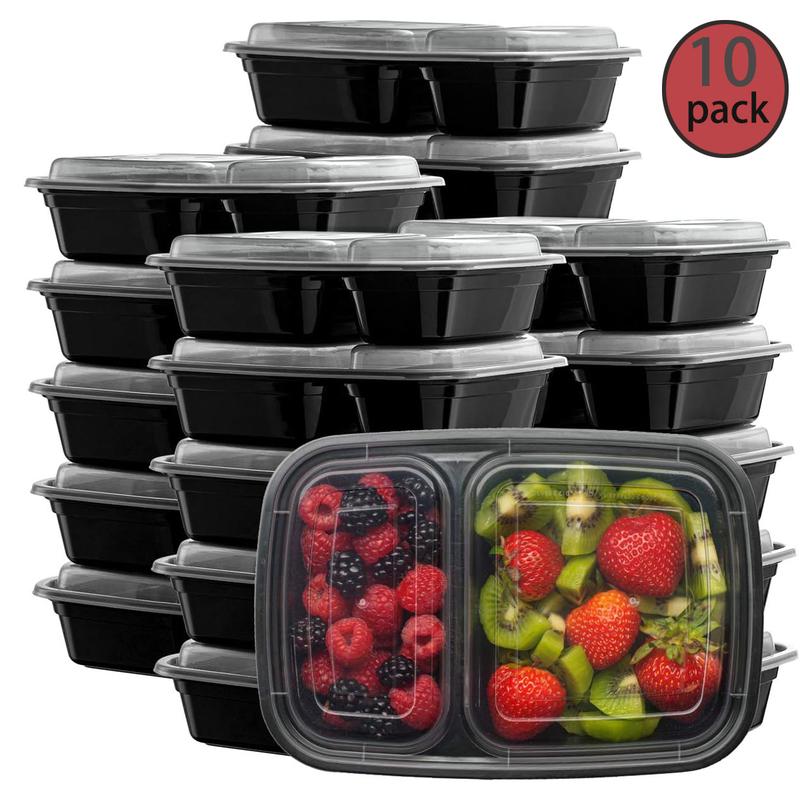 Food Preparation Containers, 30oz Food Storage Containers with Lids, Extra Thick Food Storage Containers with Lids, Disposable Lunch Boxes, Refrigerated and Microwaveable