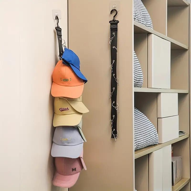 Hat Storage Hook, Hat Hanger, Wall Mounted Hat Organizer, Multifunctional Hat Storage Rack for Home Bedroom