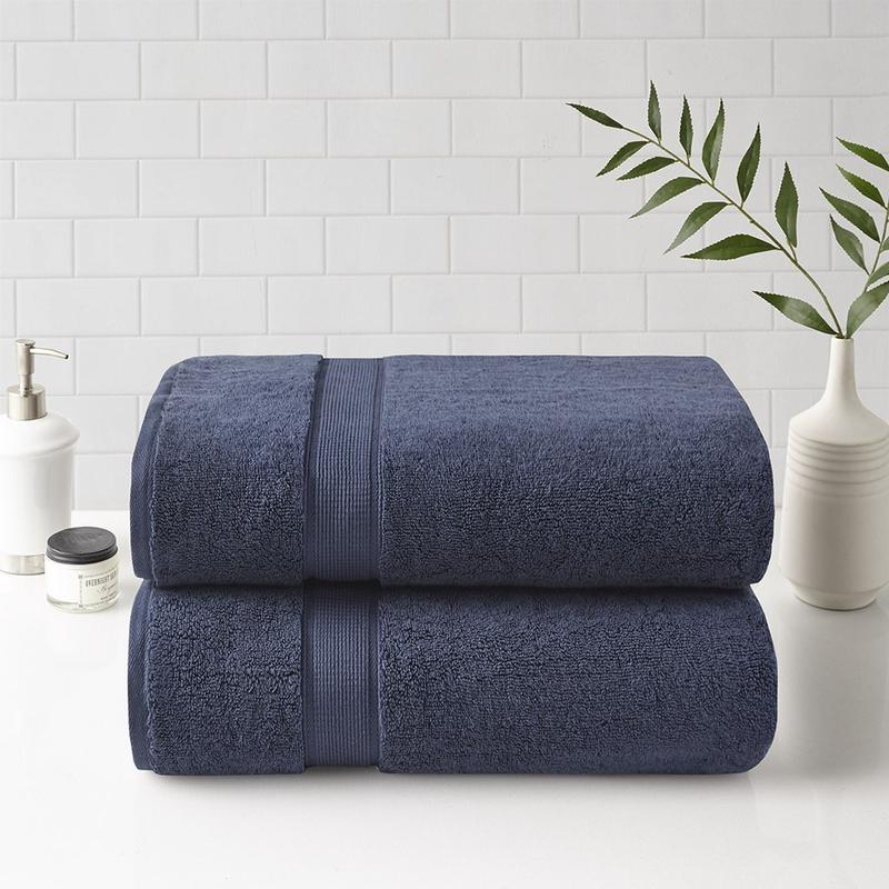 Cotton Bath Sheet Antimicrobial 2 Piece Set Towels