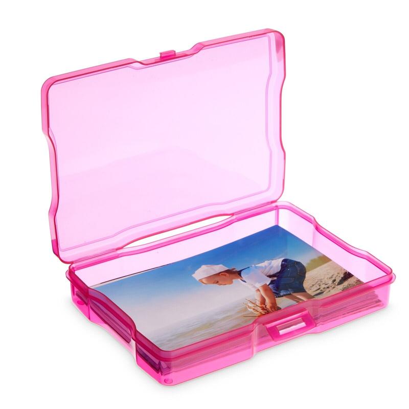 Photo Storage Box Organizer Container for 4x6 Pictures, 6 Inner Cases (7 Pieces)