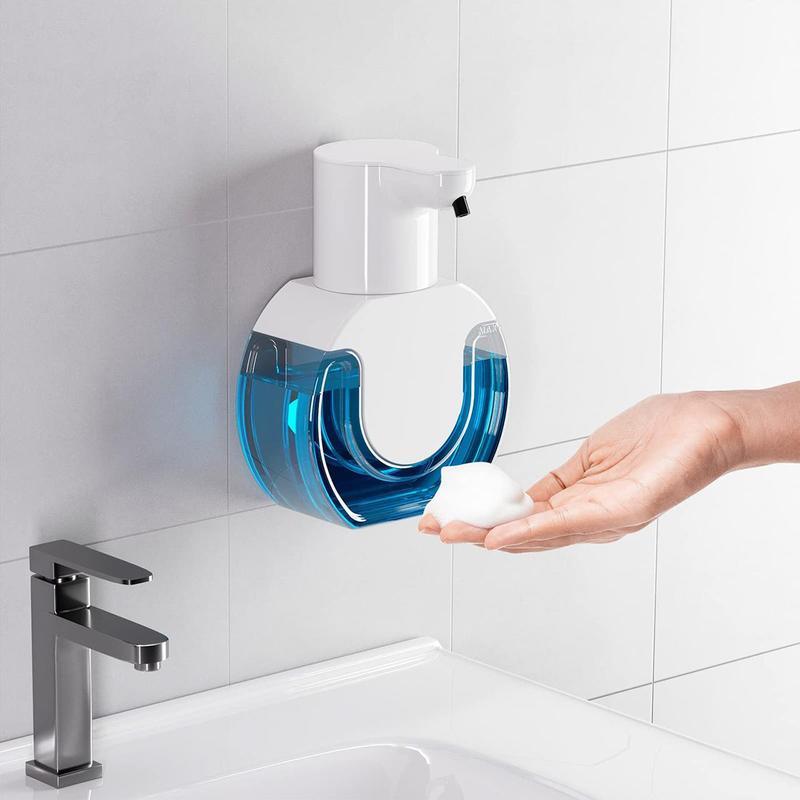 Automatic Foam Soap Dispenser, 1 Count 4-level Adjustable Touchless Soap Dispenser, Rechargeable Sensor Soap Dispenser for Bathroom Kitchen