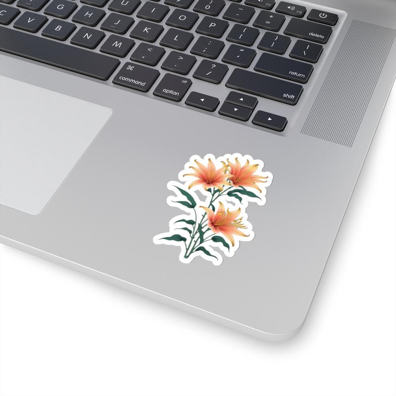 Floral Kiss-Cut Stickers | Vibrant Flower Stickers for Laptops, Journals, Water Bottles, Gift Decoration, & Art Projects Brush Ornaments