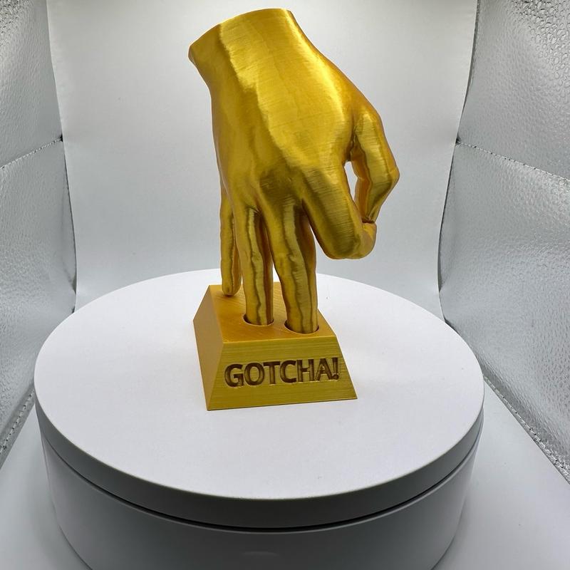 Gotcha Meme Figurine 3D Printed