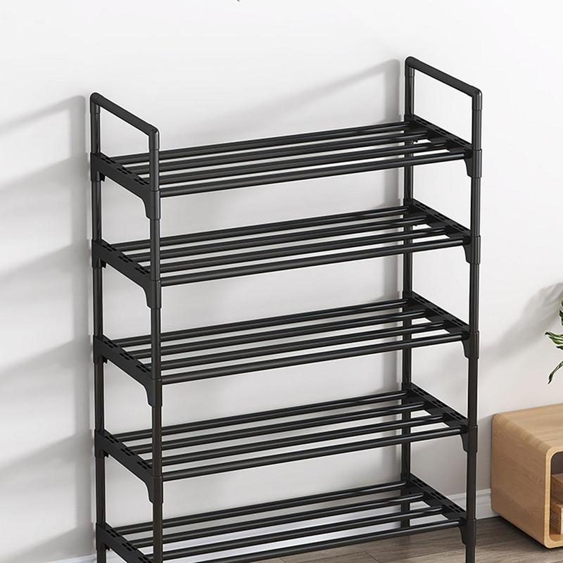 5 Layer Shoe Rack, 1 Count Large Capacity Foldable Shoe Storage Rack, Storage Organizer, Home Organizer for Bedroom, Living Room, Office, Fall Decor