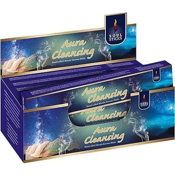 Soul Sticks, 15 G Aura Cleansing Natural Masala Incense Sticks (12 PK BOX)