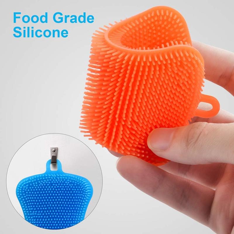 3PCS Super Food-Grade Silicone Dish Sponges for Kitchen