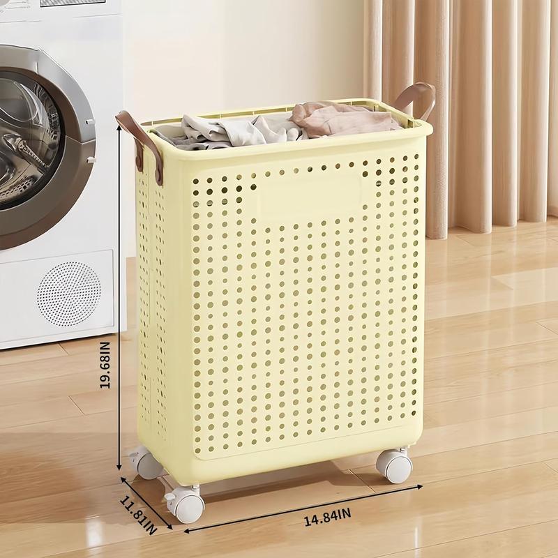 Foldable Laundry Basket hamper with casters for Washing Clothes