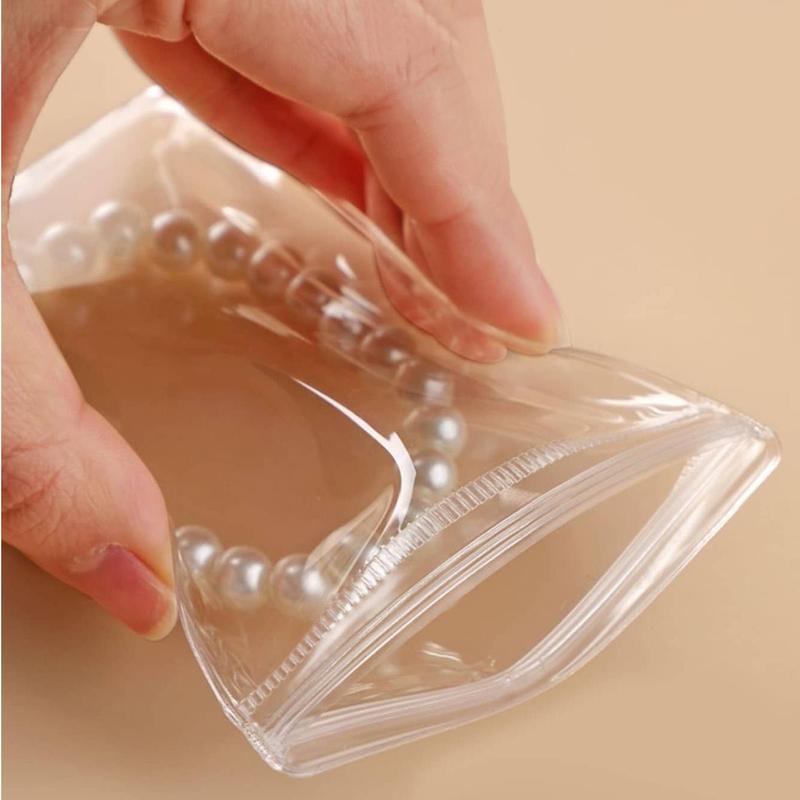 Jewelry Storage Bag, 20pcs Clear Self-sealing Dust-proof Jewelry Organizer, Jewelry Storage Dust Cover for Earring Necklace Ring Bracelet