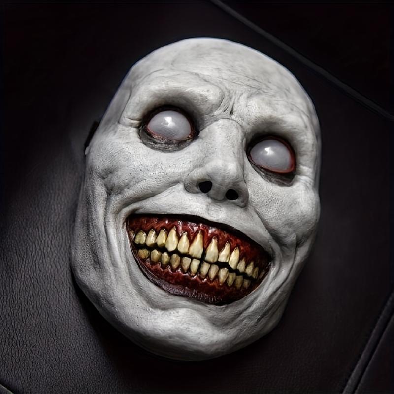 1pc Men's Halloween Horror Zombie Mask, Plastics Anime Demon Scary Horror Mask, Plastic Evil Cosplay Mask Props monster mask