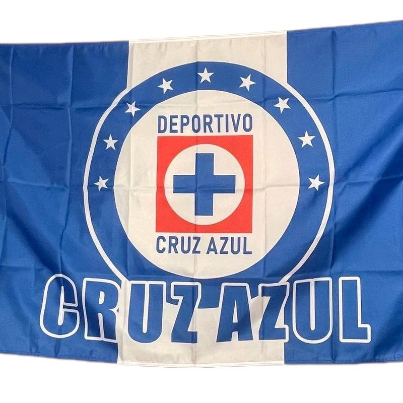 Cruz Azul Soccer Banner - 3x5 Ft, Indoors and Outdoors Soccer Flag