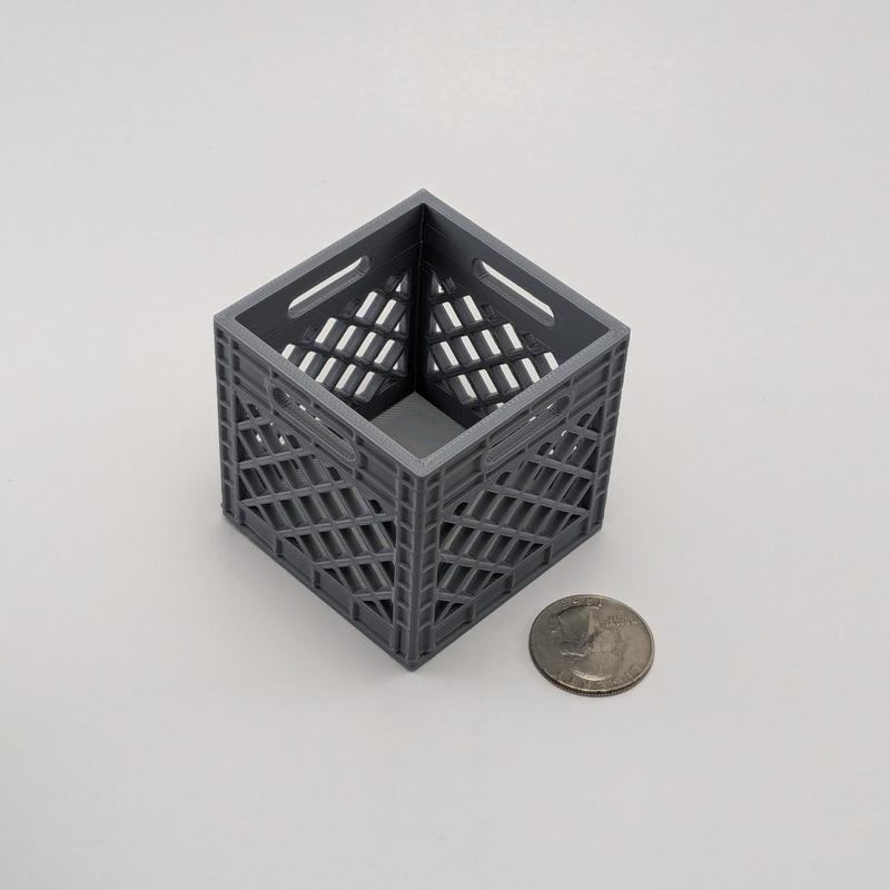 Mini Crate - 3d Printed Crate - Accessory for Mini Animal Figures Organiser Decor