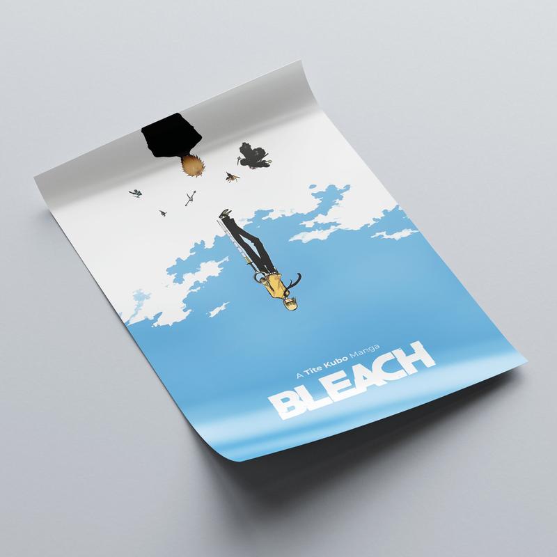 Bleach: The Upside Down World Poster – Exclusive High-Quality Anime Wall Art – Surreal Realms Gift for Bleach Fans Artistic Decor