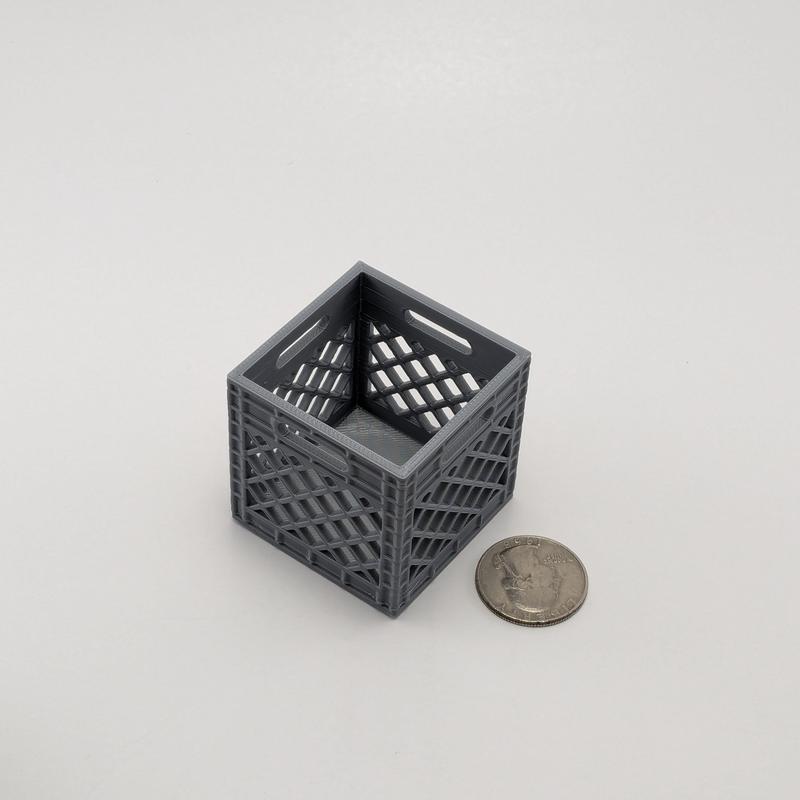 Mini Crate - 3d Printed Crate - Accessory for Mini Animal Figures Organiser Decor