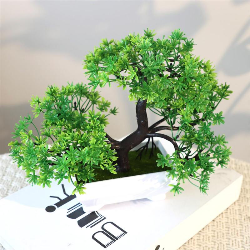 Artificial Plants Bonsai With Pot, Small Tree Simulation Pot Plants, Table Potted Ornaments For Home Decoration