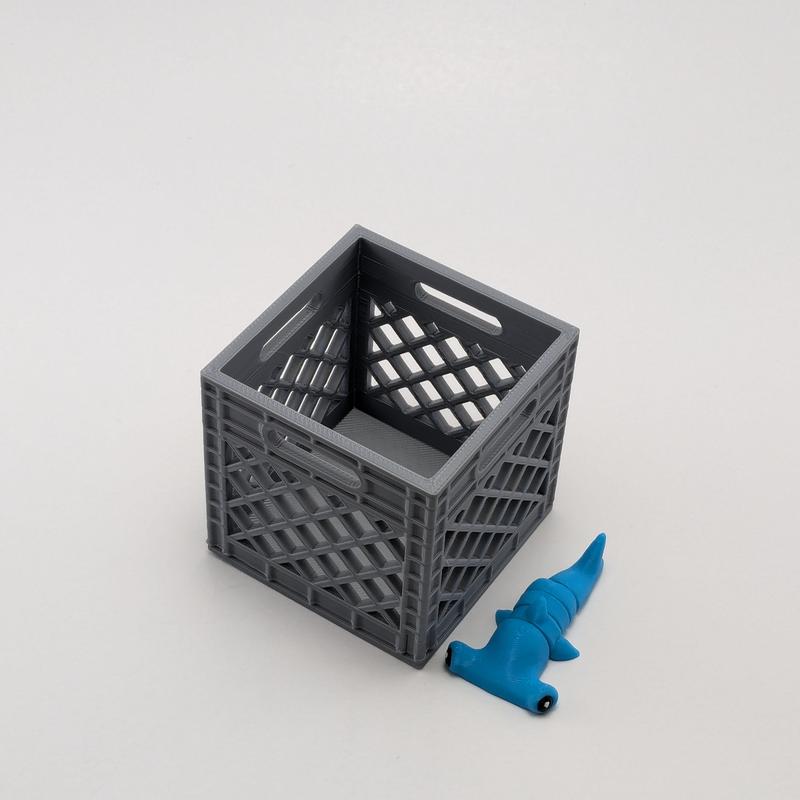 Mini Crate - 3d Printed Crate - Accessory for Mini Animal Figures Organiser Decor