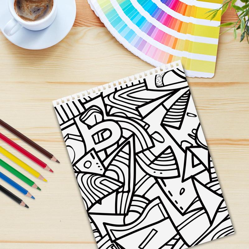 Graffiti Pattern Thickening Painting, Graffiti Painting for Stress Relief & Relaxation, Perfect Gift for Men and Women