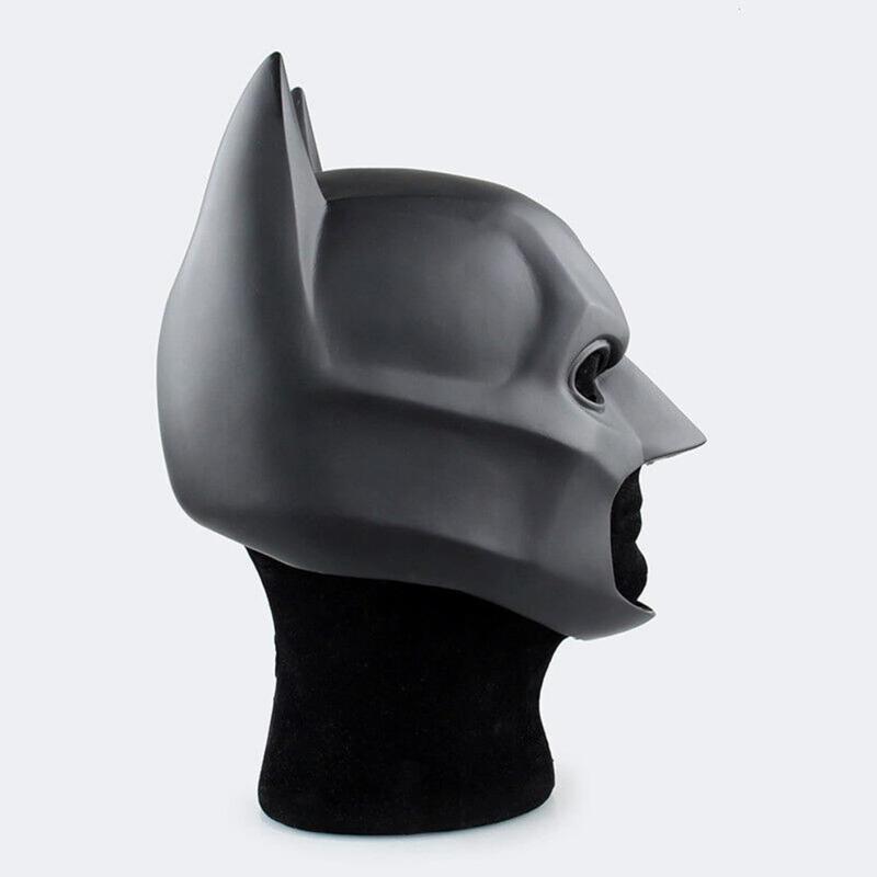 Men's Super Hero Bat Mask Knight Full HeadLatex Black Headgear Halloween CostumeAccessory Masque Role Play Props