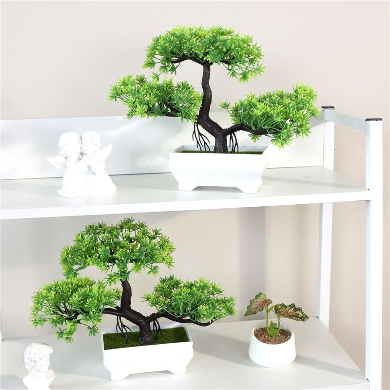 Artificial Plants Bonsai With Pot, Small Tree Simulation Pot Plants, Table Potted Ornaments For Home Decoration