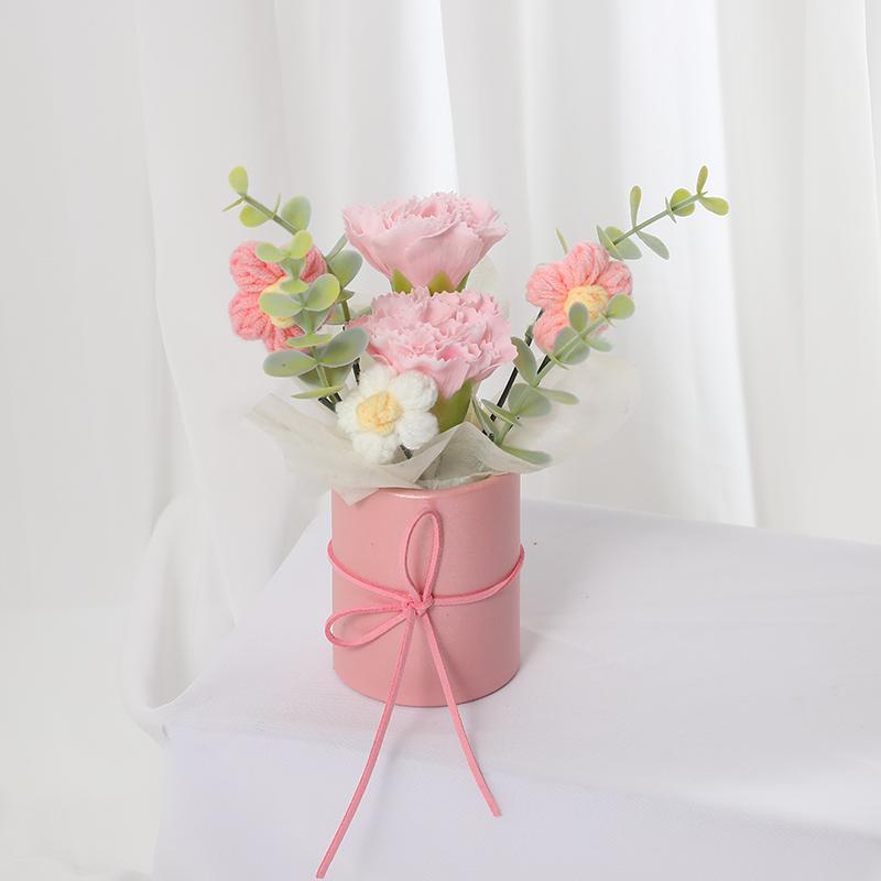 Artificial Flower Bouquet, 1 Count Faux Flower Bouquet with Gift Bag, Decoration Supplies for Home Living Room Bedroom