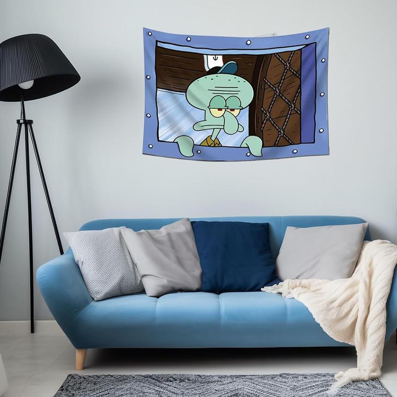 Cartoon back morning walltapestry wall decoration background clothbedroom dormitory rental room hanging walltapestry. cloth bedroom