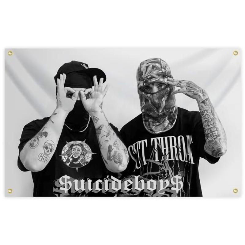 Suicides Music Theme Boys Flag 3x5FT America Pop Singer Banner Wall Tapestry Poster Signs for Bedroom College Decor Wall tapestry