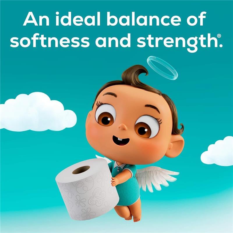 Angel Soft Toilet Paper Mega Rolls - 4 Pack = 16 Regular Rolls, 320 Sheets, 2-Ply