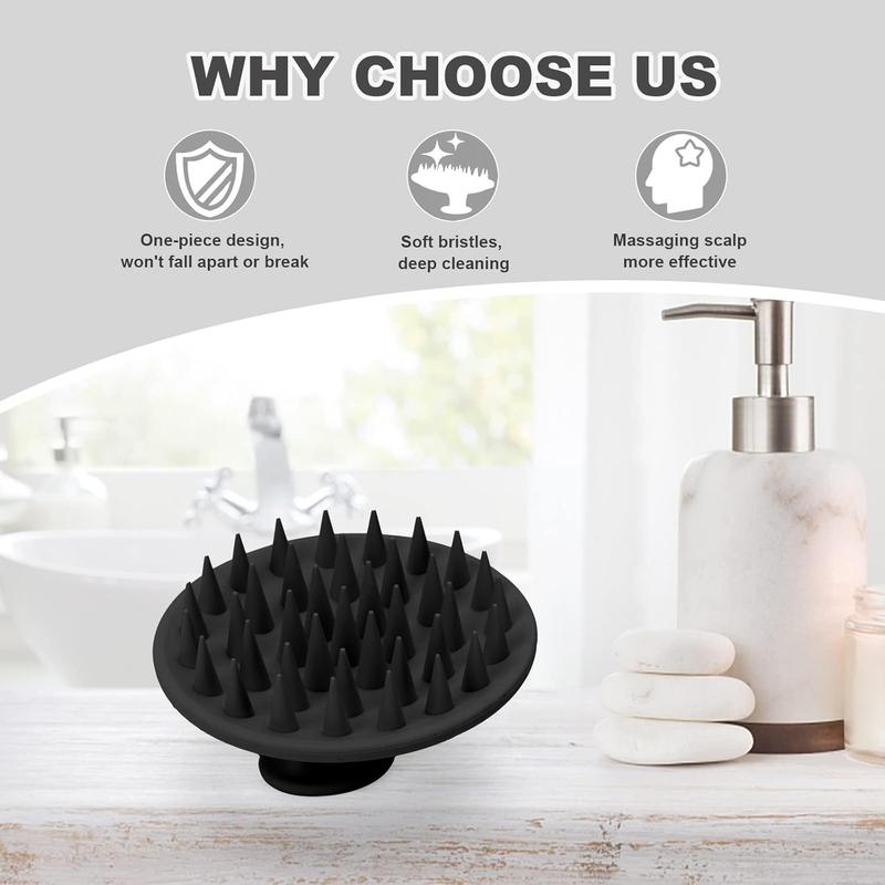 Silicone Scalp Massager Shampoo Brush, Hair Growth & Dandruff Removal,Exfoliator & Stimulator,Scalp Care,Bath Personal Cleaning christmas gift ideas