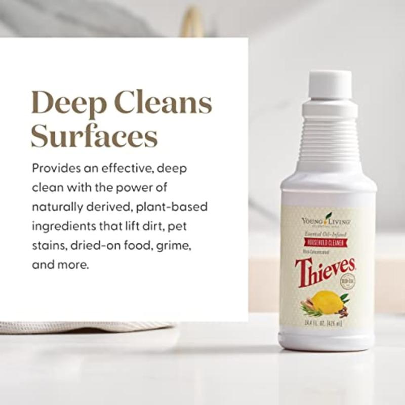 Thieves Household Cleaner | 14.4 oz | Plant-Based natural cleaning product for home Solutions for a Happy, Healthy Home |  Signature thieves essential oil cleaner Blend