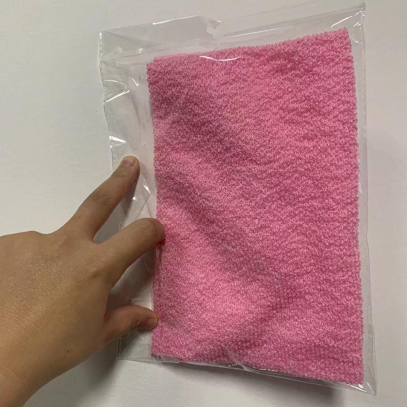 Nylon Back Scrubber Manual Massage Tool with Handles, Extended Length Back Washer, Stretchable Pull Strap Exfoliating Washcloth