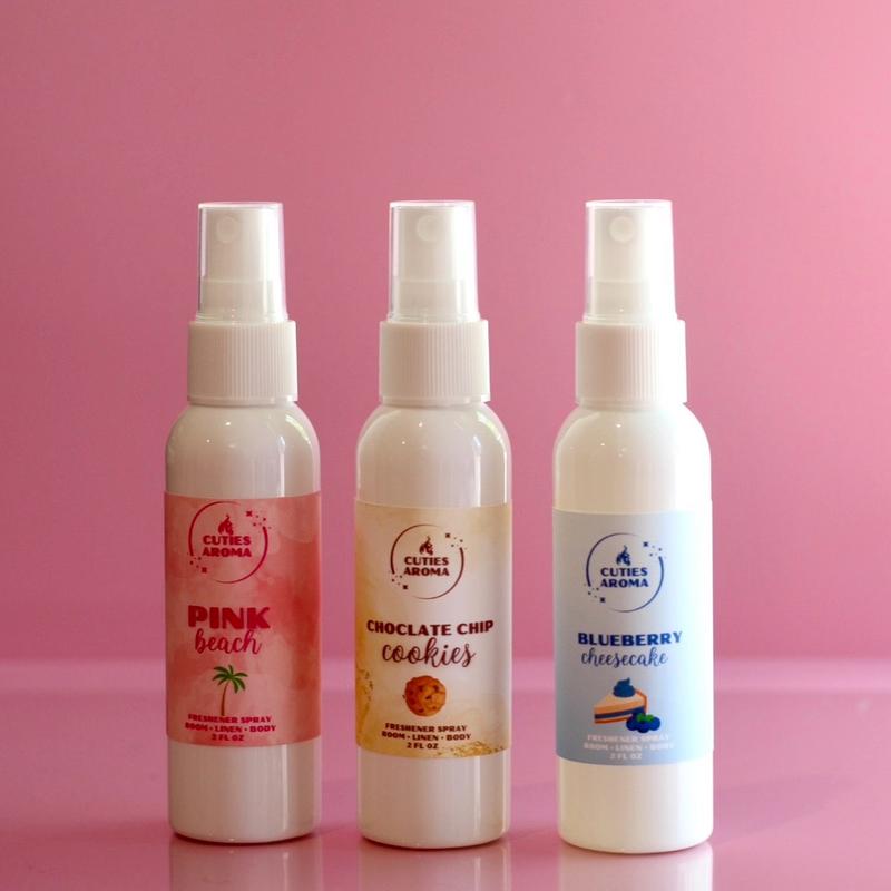 Freshener Spray, Room + Linen + Body + Car, Body Spray, Air Mist