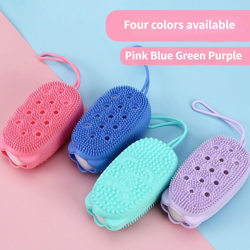  1pc Exfoliating Silicone Body Scrubber Easy To Clean, Long Lasting, And More Hygienic Than Traditional Loofah