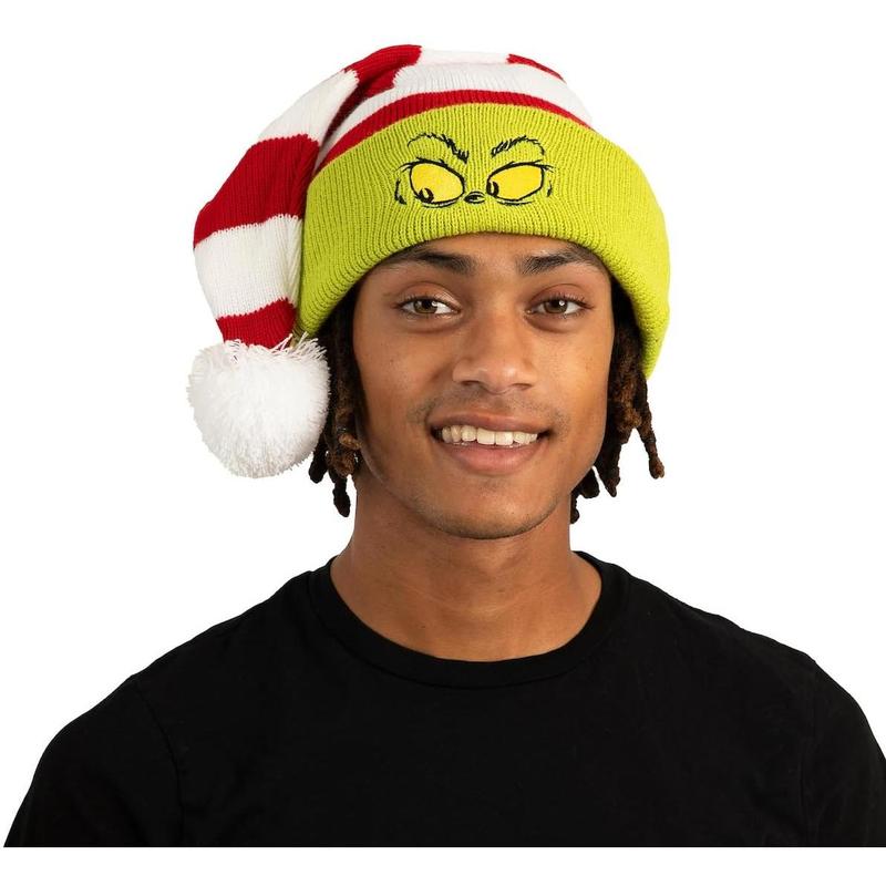 Bioworld Grinch Adult Christmas Santa Hat (One Size) Multicolored