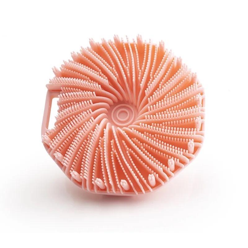 Silicone Body Scrubber for Men & Women, Exfoliating Shower Brush with Non-Slip Handles