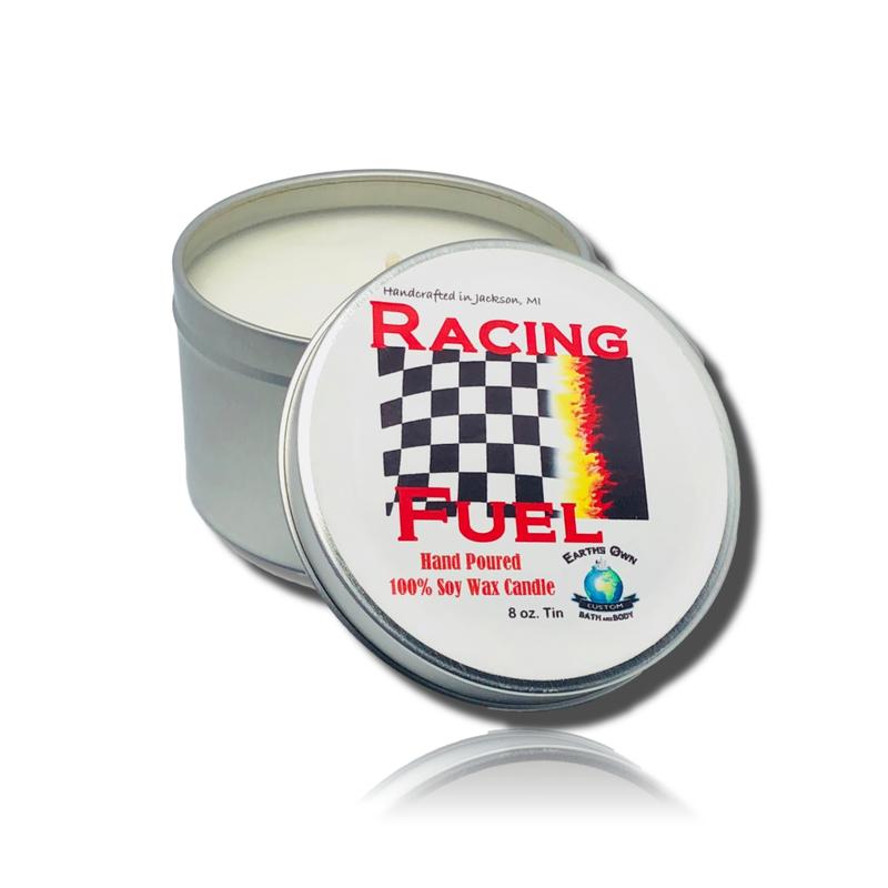 Racing Fuel Soy Wax Candle | Hi Octane 110 Vp Dupe Scent Loved by Race Fans | Hand Poured | Zero Waste | 3 Sizes! | Unique Gift | Gift for Him | Gift for Her | Race Track | Black Friday Cyber Monday Christmas Deal | Birthday | Boss | Made in USA