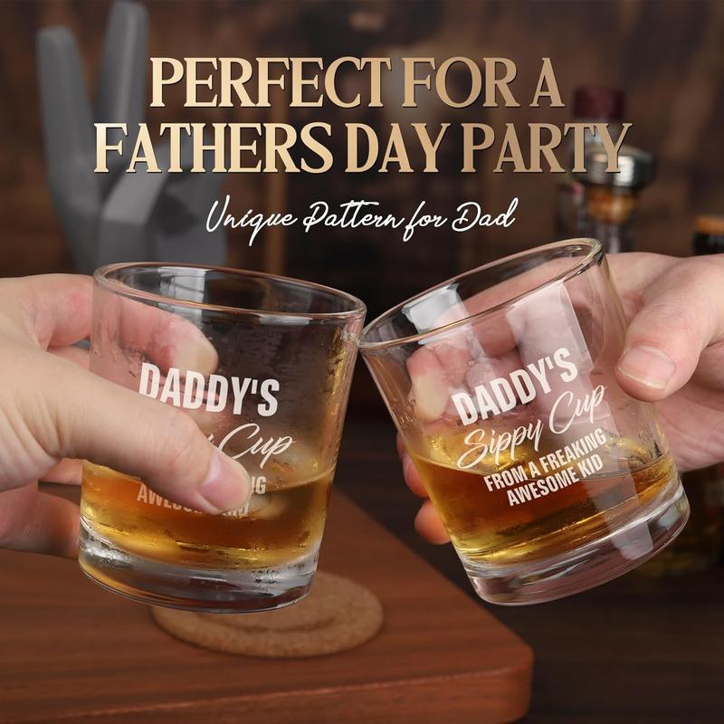 Fathers Day Dad Gifts, Gifts for Dad on Fathers Day from , Fathers Day Christmas Birthday Gifts for Him Men Husband, Dad Gifts for Fathers Day from, Daddys Sippy Cup Whiskey Glass