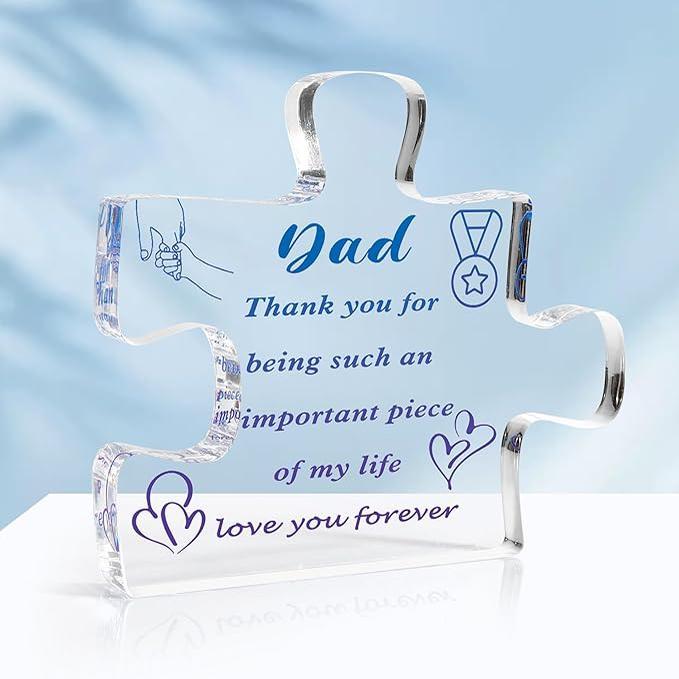  For Father Fathers Day from Daughter Son Dad Gifts Acrylic Plaque Gifts Father's Day Gifts Daddy Gift Ideas Cool Gifts for Dad Step Dad Gifts Father in Law Gift Dad Birthday Gifts Best Dad Ever Gifts