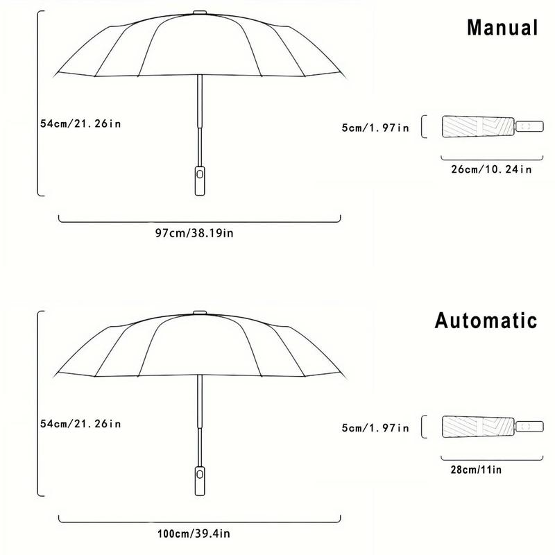 Foldable Umbrella, 1 Count Transparent Flower Pattern Umbrella, Portable Automatic or Manual Retractable Umbrella for Women & Girls