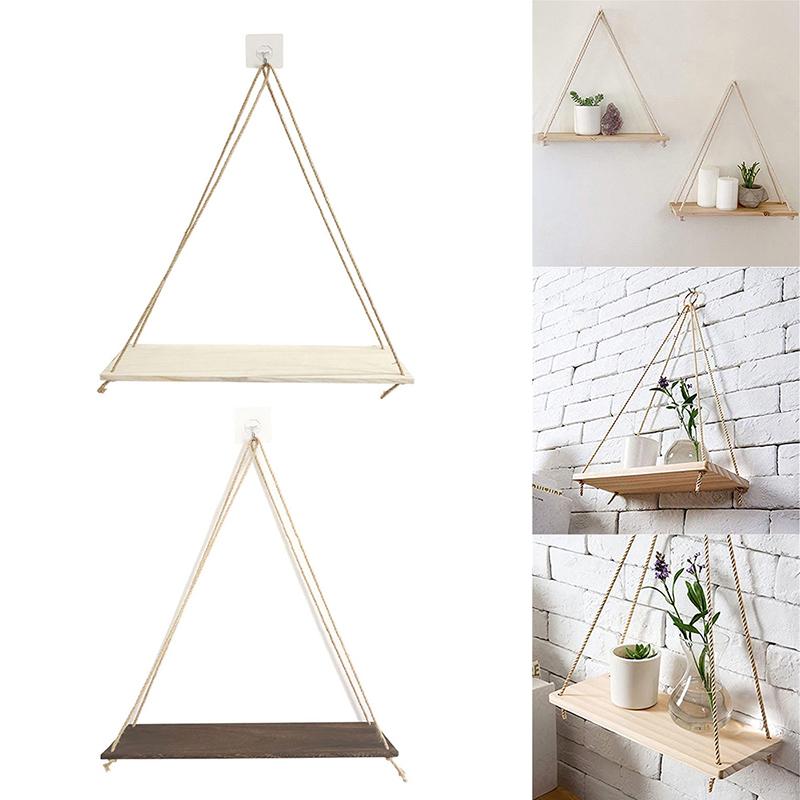 Wall decoration hanging rope storage rack flower pot storage rack