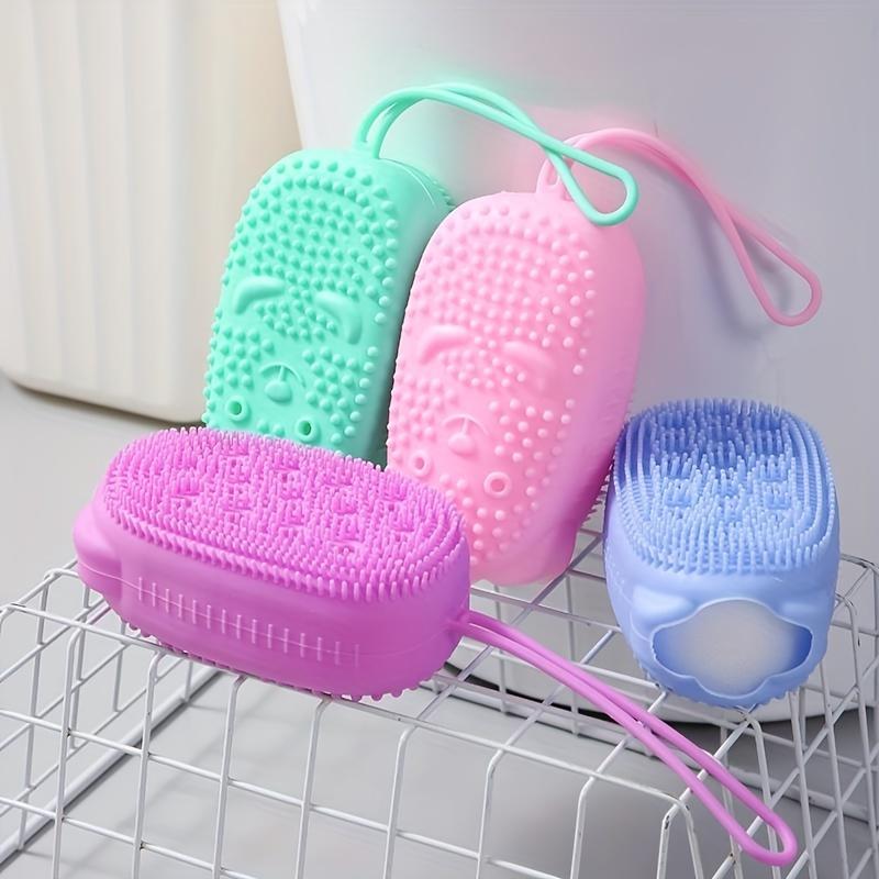  1pc Exfoliating Silicone Body Scrubber Easy To Clean, Long Lasting, And More Hygienic Than Traditional Loofah