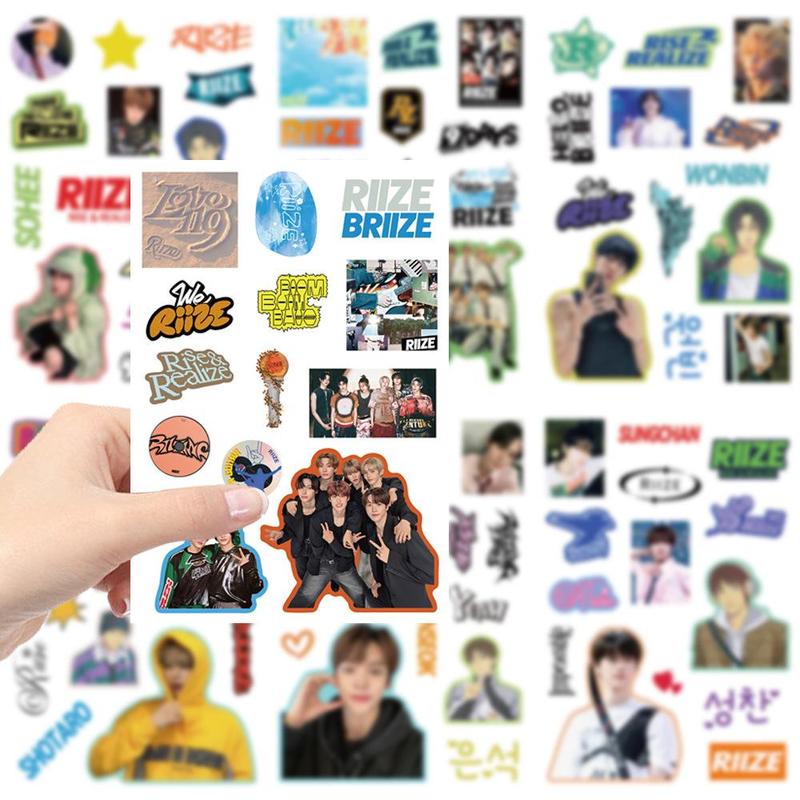 Kpop Idol Sticker, 8 Counts set Cute Creative Wall Sticker, Decorative Sticker for Phone Case, Laptop, Guitar, Bag, Water Cup, Scrapbook