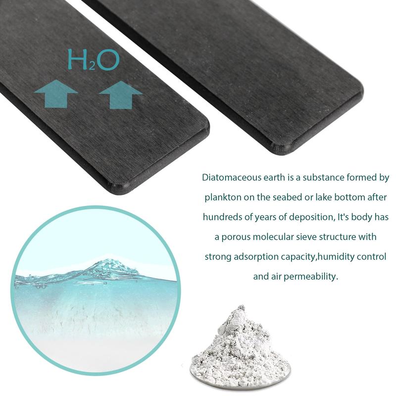 2 PCS Bathroom Sink Vanity Trays(6.3 * 3.15inch), Diatomaceous Earth Coasters, Kitchen Soap Tray, Water Absorbing Stone Used for Hand Soap & Plants and Cosmetic Bottles in The Modern Home