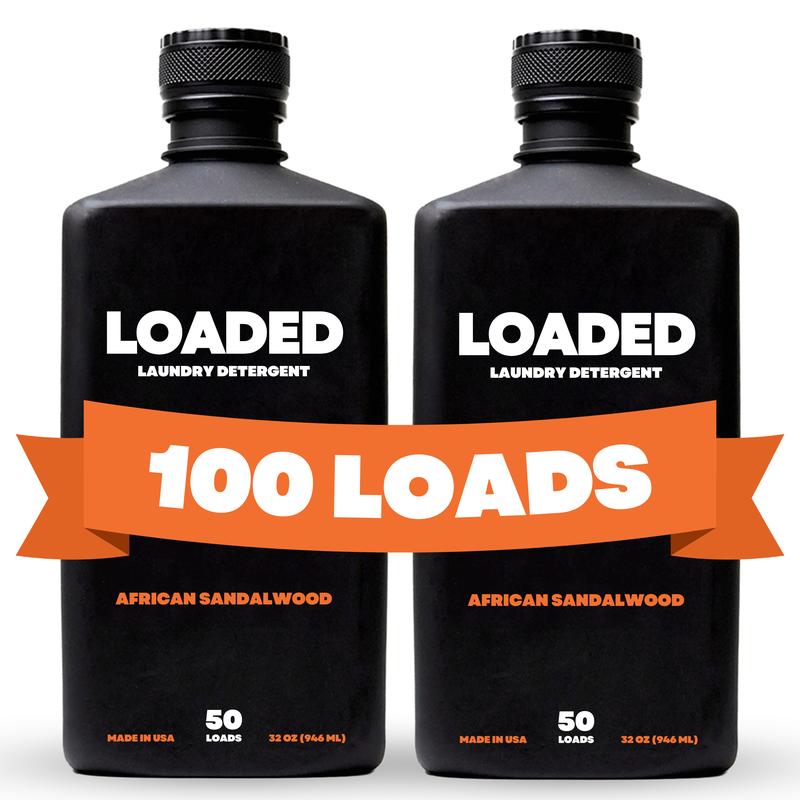 Loaded Detergent | African Sandalwood - 100 Loads | 2-Pack