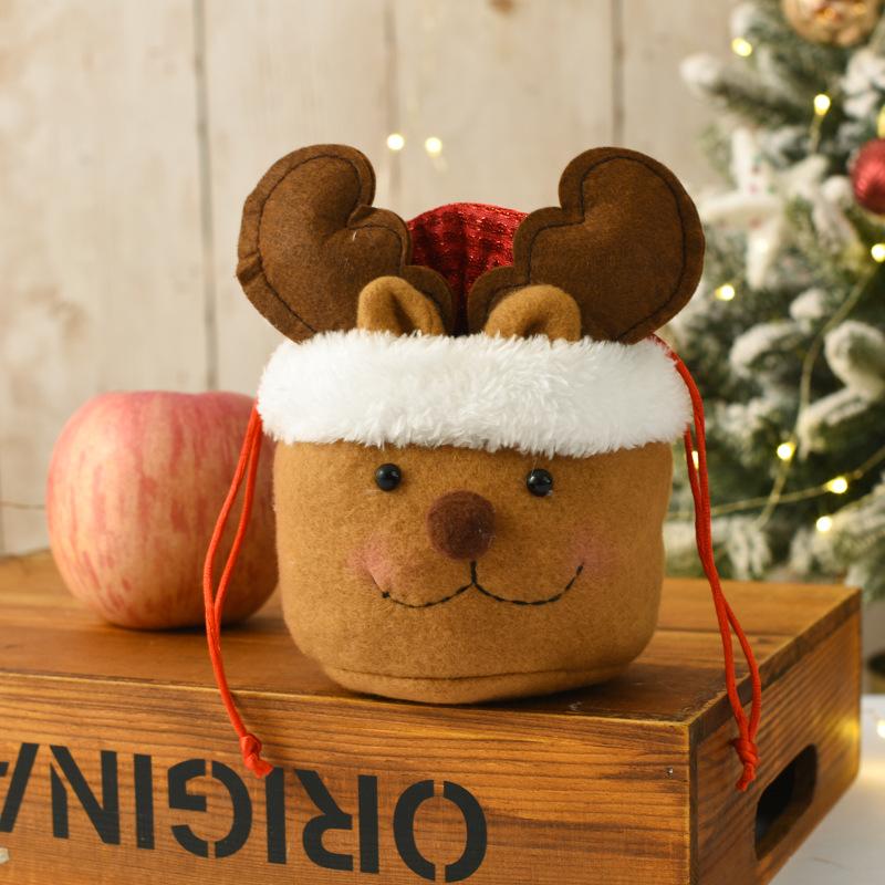 Creative Apple Christmas Candy Bags - Ideal for Gifting on Christmas Eve