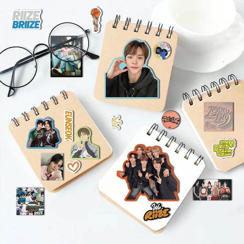 Kpop Idol Sticker, 8 Counts set Cute Creative Wall Sticker, Decorative Sticker for Phone Case, Laptop, Guitar, Bag, Water Cup, Scrapbook