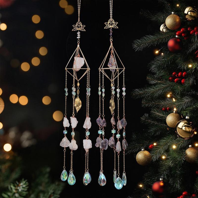 Artificial Crystal Light  Hangable Catcher, Hanging Wind Chime, Window Light Catchers, Creative Light Catcher for Outdoor & Indoor Decoration, Durable Hanging Decor