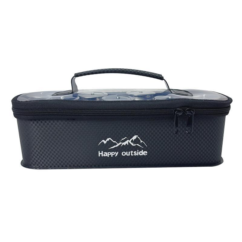 Outdoor Storage Bag, 1 Count Portable Foldable Waterproof Storage Box with Clear Lid, Sports Storage Bag for Camping & Hiking & Fishing